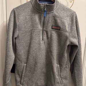 Boys/girl XL VINEYARD VINES Gray Quarter-Zip Sweater